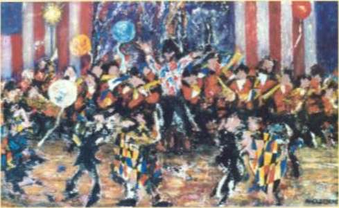 Painting: No. 169 CELEBRATION (4TH OF JULY)